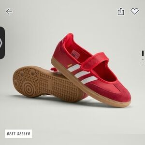 Adidas Samba Jane Red Sneakers